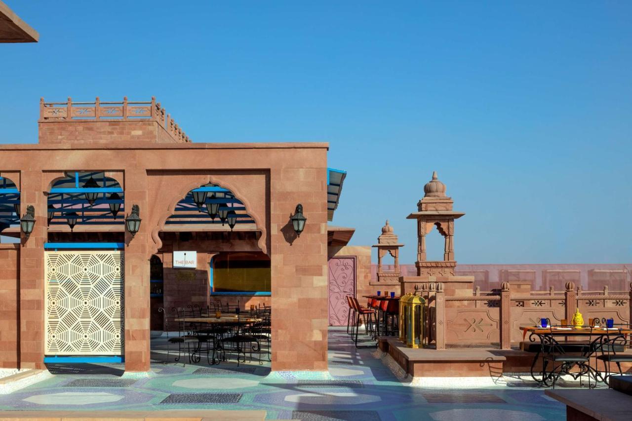 Radisson Jodhpur Hotel Jodhpur  Luaran gambar Rooftop bar at the Taj Rambagh Palace